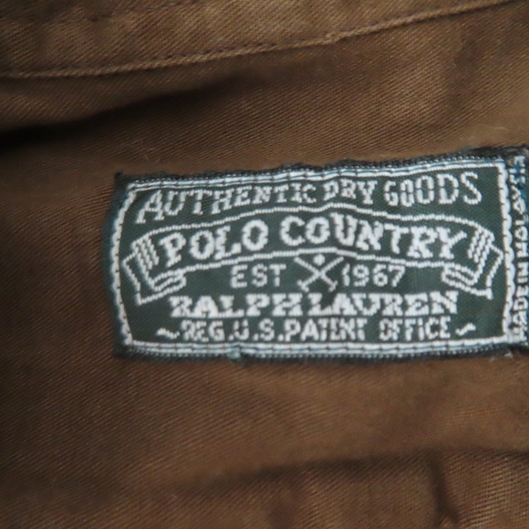Vintage Polo Country Ralph Lauren Mens Button Up Shirt  brown  no size - Picture 4 of 4